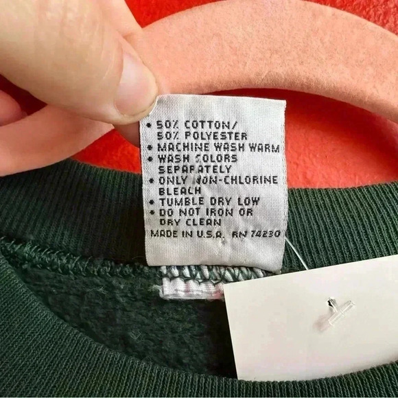 Vintage 90s Reindeer Christmas crewneck pullover sweater size Medium - Picture 7 of 7